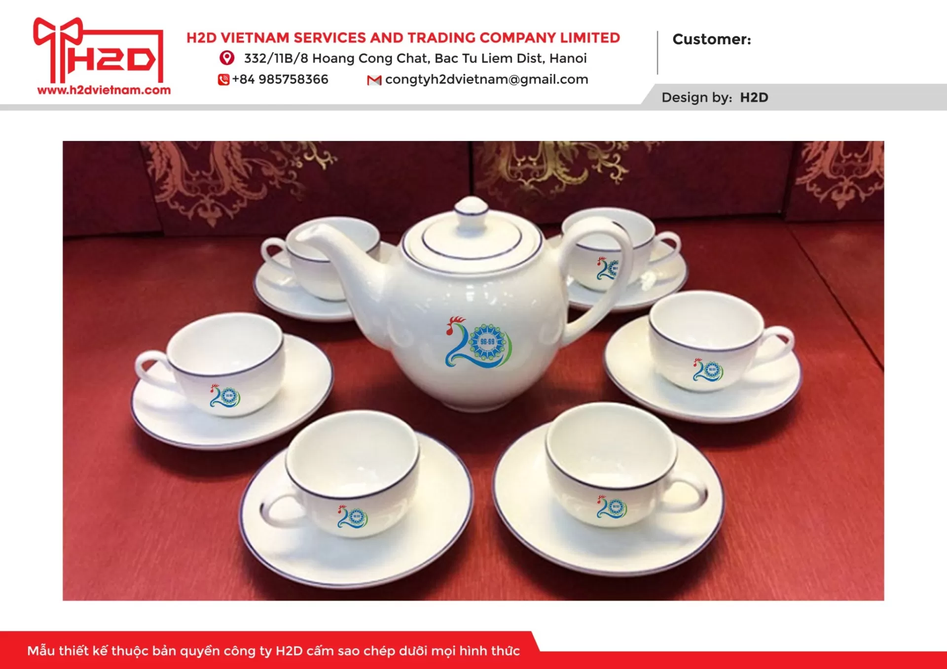 Bộ ấm chén sứ 01